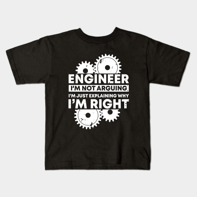 Engineers are always right! Kids T-Shirt by MaikaeferDesign